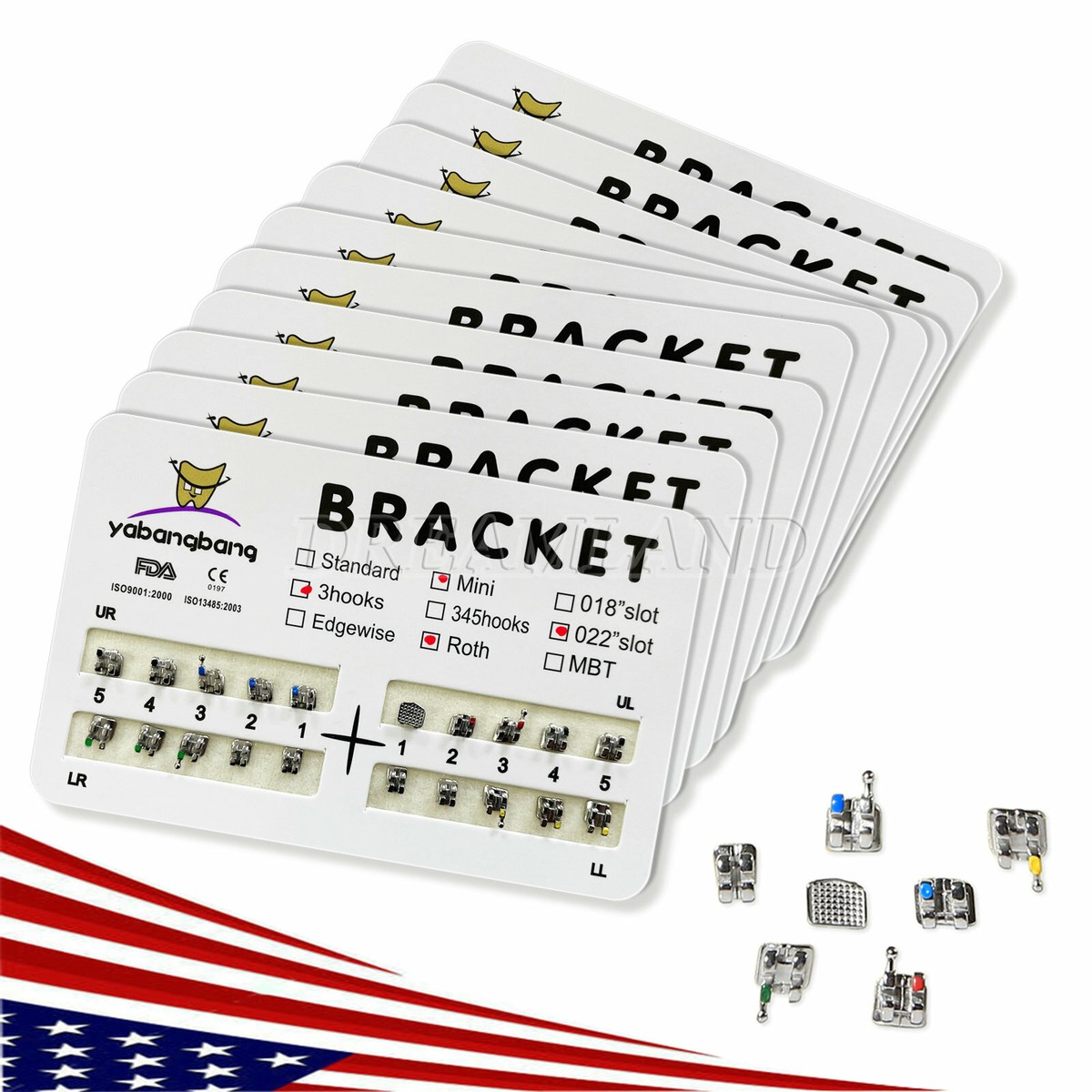 Pack 20 Pezzi Brackets Ortodontici Mini Roth/MBT - Pack Da 20 - Foto 9