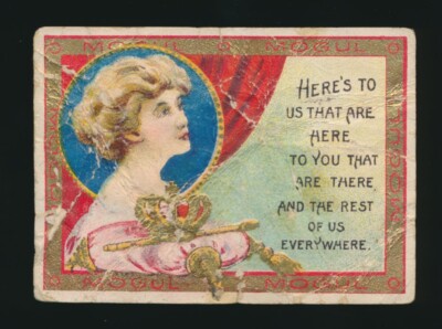 1910 T112 Mogul Cigarettes TOAST SERIES (301-425) -#308 British Girl w/  crown