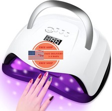 L mpara de u as LED UV, luz UV r pida de 168 W para esmalte de u as en gel, cura