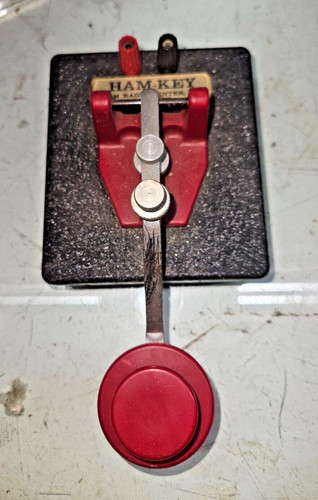 Ham Key HK-3 Straight Key, heavy steel base - PRICE REDUCED