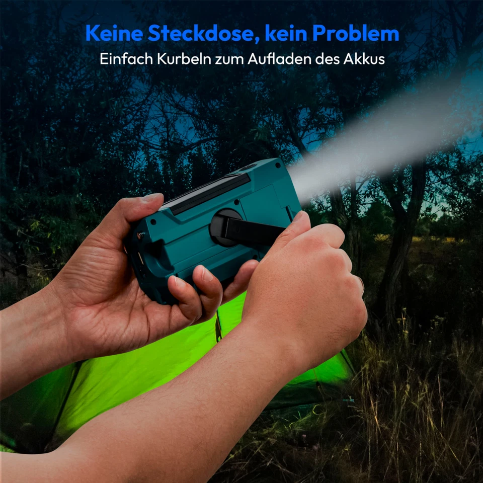 Radio MEDION LIFE E66806 Dynamo-Kurbelradio UKW Solarpanel Akku Batteriebetrieb - Bild 3 von 4