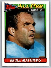 1991 Topps #238 Bruce Matthews
