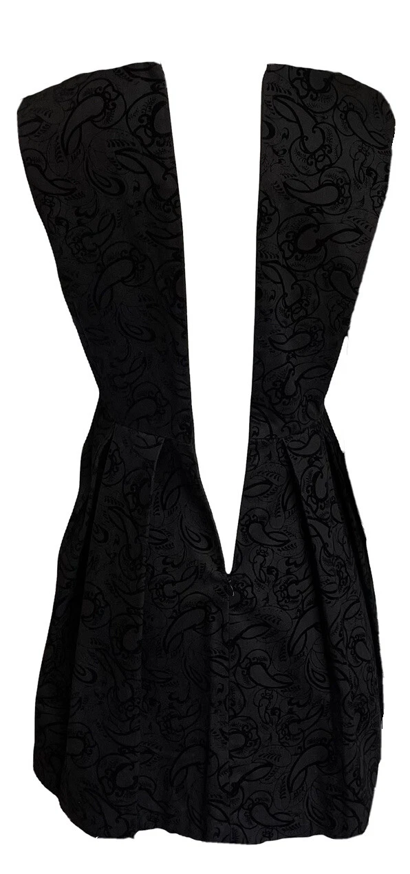 ABITO SVASATO ALEXANDER MCQUEEN NERO PAISLEY SKATER TAGLIA IT 42 UK 10