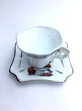 Mini Tazzina con Piattino in porcellana Classic Collection Decoro Floreale Lily