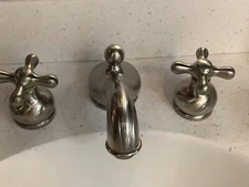 American Standard Spread Lavatory Faucets Amarilis 3801/3841 Nickel Finish Brush