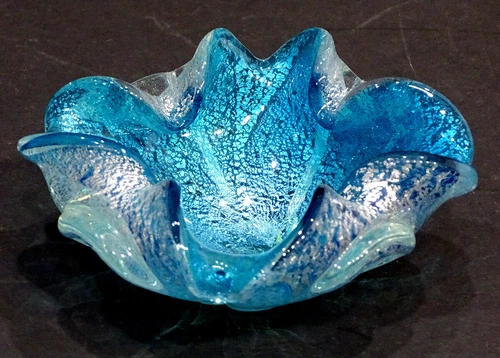 STUNNING! Vintage MURANO Art Glass BAROVIER & TOSO Candy Dish Bowl / MCM