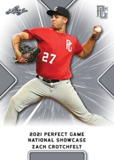 10-Count Lot Zach Crotchfelt 2021 Leaf Perfect Game NIKE All-American Rookies