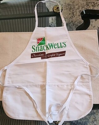 Vintage ~ Nabisco Snack Well's Yogurt ~ White Cooking Apron ~ New