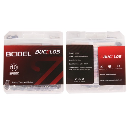 BUCKLOS 6/7/8/9/10/11/12 Speed Chain MTB Road Bike 116/126 Link for KMC Shimano - Picture 18 of 29