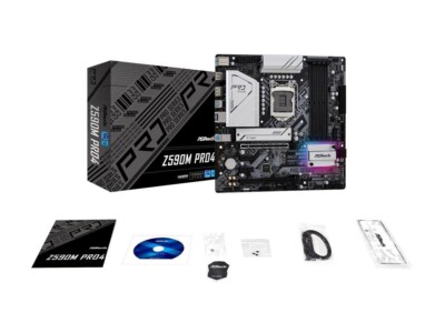 ASRock Z590M PRO4 LGA 1200 Intel Z590 SATA 6Gb/s Micro ATX Intel