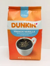 (3 pack) Dunkin' French Vanilla Flavored Ground Coffee, 18oz