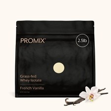 ProMix Whey Protein Isolate Powder 2.5 Pound French Vanilla Grass Fed Nutrition