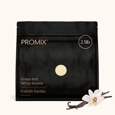 ProMix Whey Protein Isolate Powder 2.5 Pound French Vanilla Grass Fed Nutrition