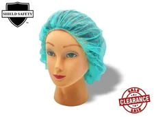 Bouffant Cap Disposable Green Polypropylene Medical Kitchen 24 Inch 1000 Pieces