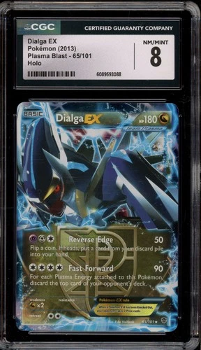 Pokemon Dialga EX Plasma Blast Holo Ultra Rare #65 CGC 8