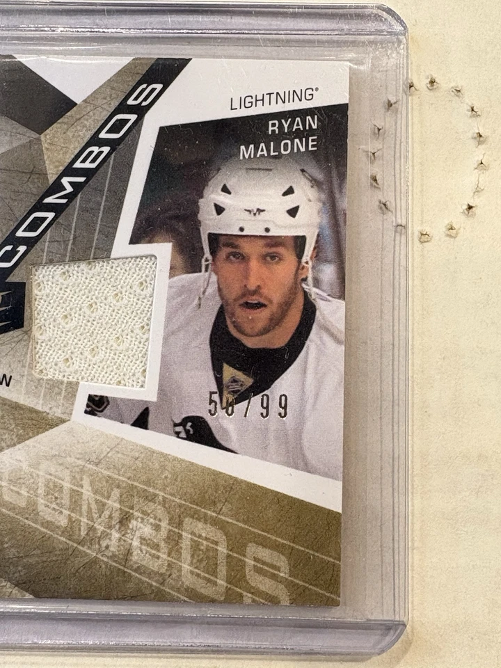 2008-09 SPx Winning Combos Eric Staal / Ryan Malone Jersey 2 Colours /99 WC-SM - Image 3 of 4