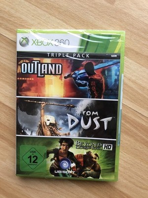 Neu & Sealed! XBOX 360 Triple Pack, Outland, From Dust, Beyond Good & Evil