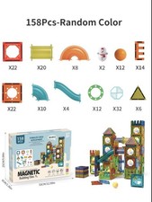Magnetische Kugelbahn 158 Teile Magnetbaustei...