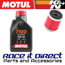 Oil and Filter for Yamaha WR125 R 2009-2016 MOTUL 7100 & K&N