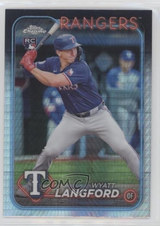 2024 Topps Chrome Update Prism Refractor Wyatt Langford #USC35 Rookie RC 11if