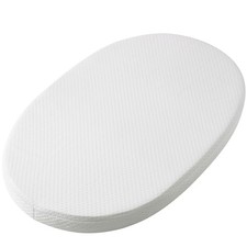 Baby Bassinet Mattress, 100 Breathable Cover, Water-Resistant Lining, Oval 2...
