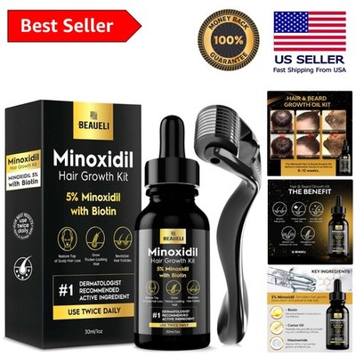 Unlock Hair Transformation: Minoxidil 5% Beard Growth For Men & Women, 30ml
