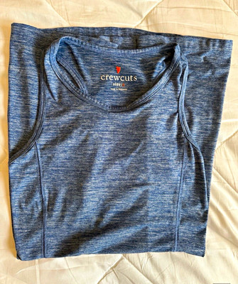 Crewcuts Blue Heathered Racerback Lightweight Athletic Dress Size 6