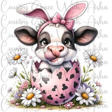 Sublimation Print Easter Egg Cow Ready To Press Heat Transfer Ink Paper