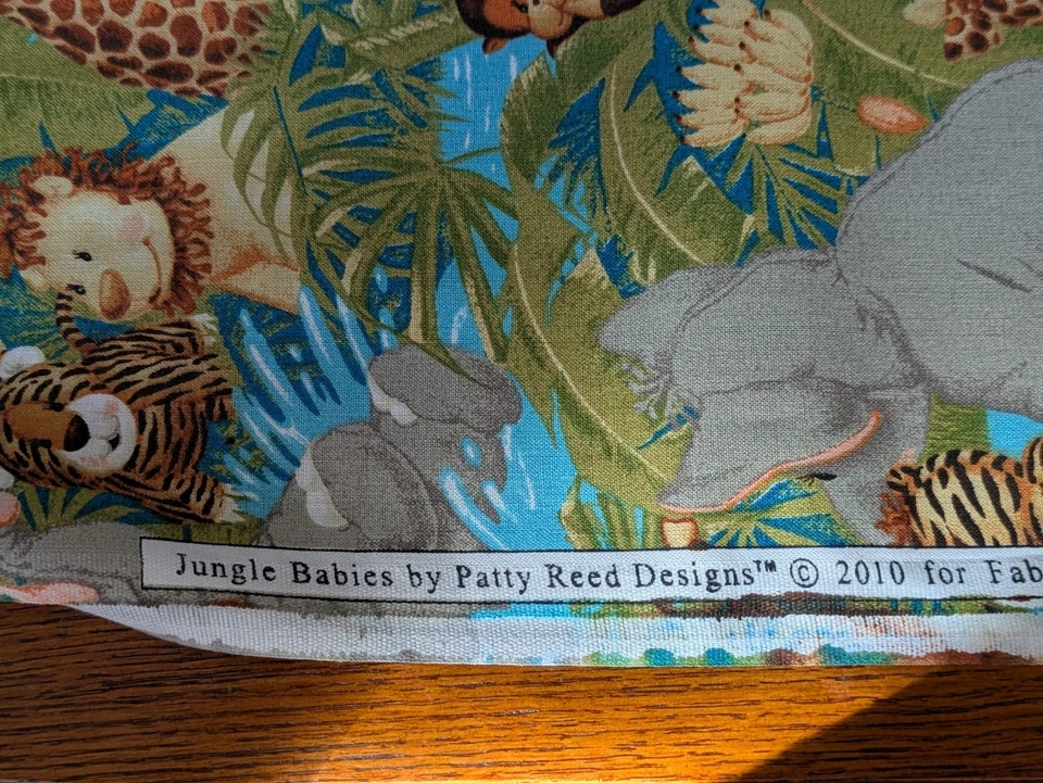 Tela Monkey Island Guardería León Jirafa Mono Tigre 1 1/2+ Yardas Foto 4 de 4