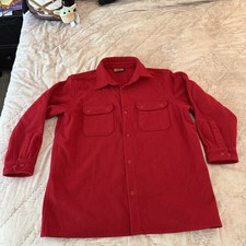 Boy Scouts Of America Jac Shirt Red Wool Jacket Washable Adult Extra Large XL