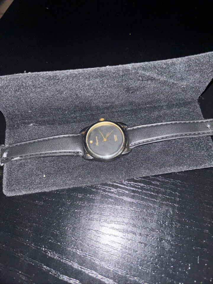 Reloj Hombre Navarra Diamante Cuarzo Tono Dorado Correa Cuero Foto 2 de 4