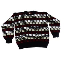 Atlas Textured Chunky knit Coogi Style Grandpa Sweater Made in USA Men's XL