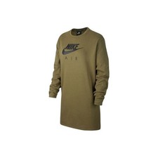 Nike Women's Green Casual Mid-Length Sports Sweatshirt