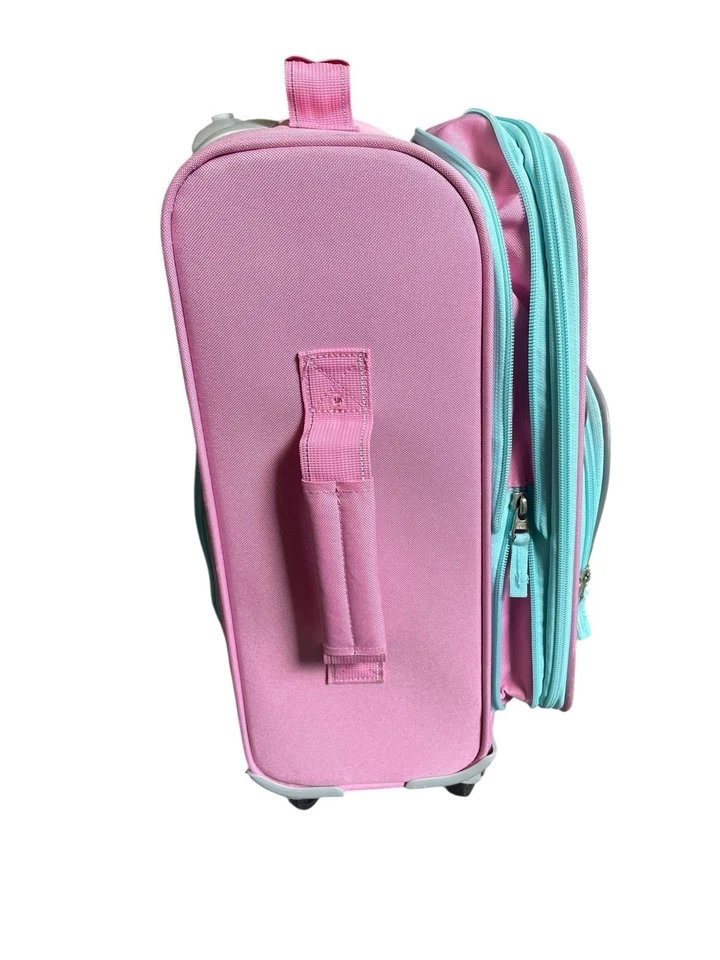 Pottery Barn Kids Rainbow Stripe Rolling Suitcase - Image 2 of 4