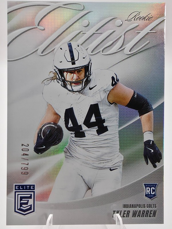 2025 Donruss Elite Tyler Warren Rookie Elitist /799 #9 RC Colts