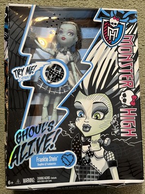 2012 Monster High Doll Frankie Stein Ghouls Alive Frankenstein  Mattel 13  Box!