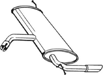 Endschalldämpfer 227-043 BOSAL für SEAT LEON ALTEA