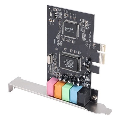 PCIe 5.1 Surround Soundkarte interne 3D Stereo Audio PCI Express Karte für PC