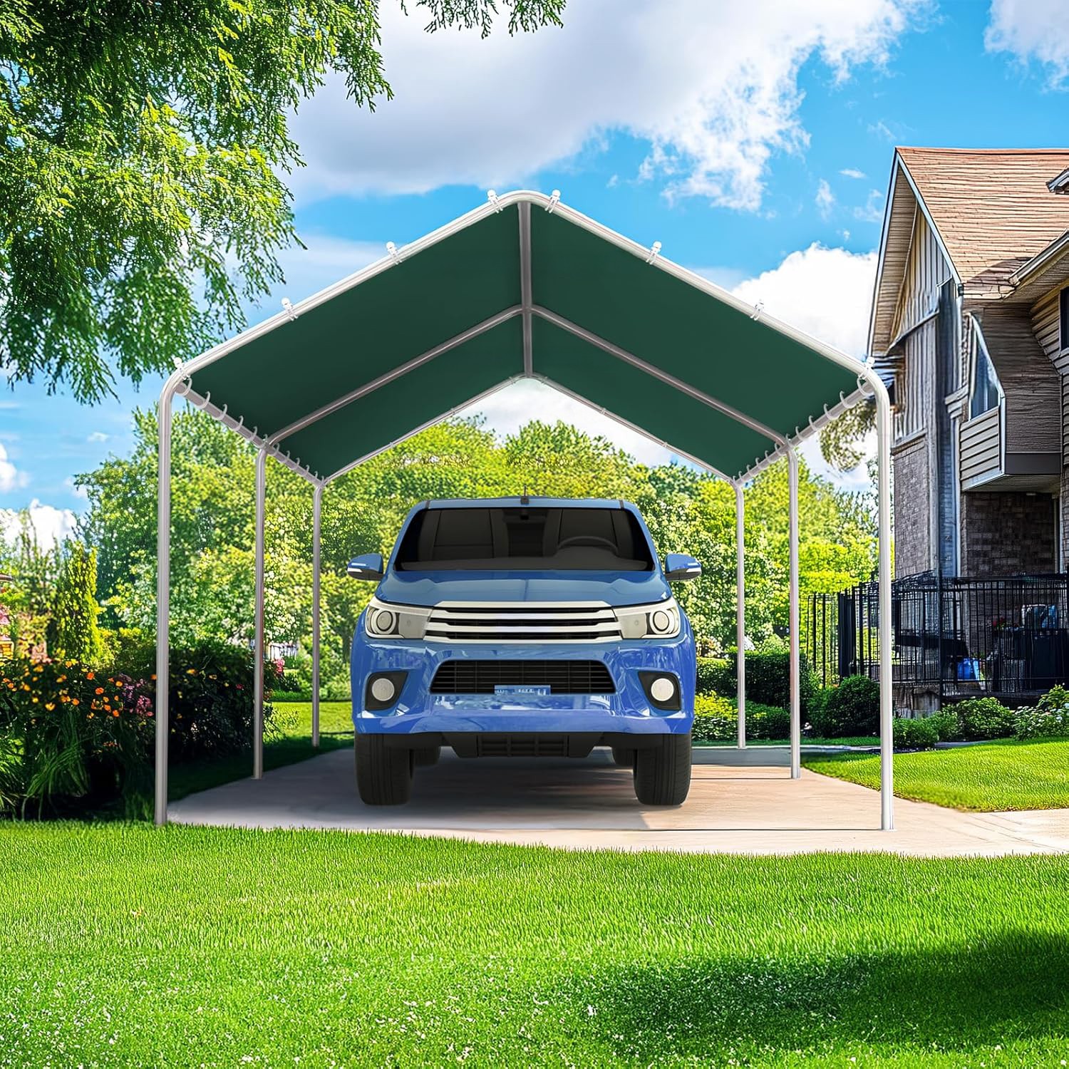 Quictent Carport 10'x20' Heavy Duty Car Shelter Canopy Portable Boat Cover Shed