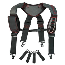 MELOTOUGH Gel Padded Tool Belt Suspenders Work Belt Suspender Tool Belt Suspe...