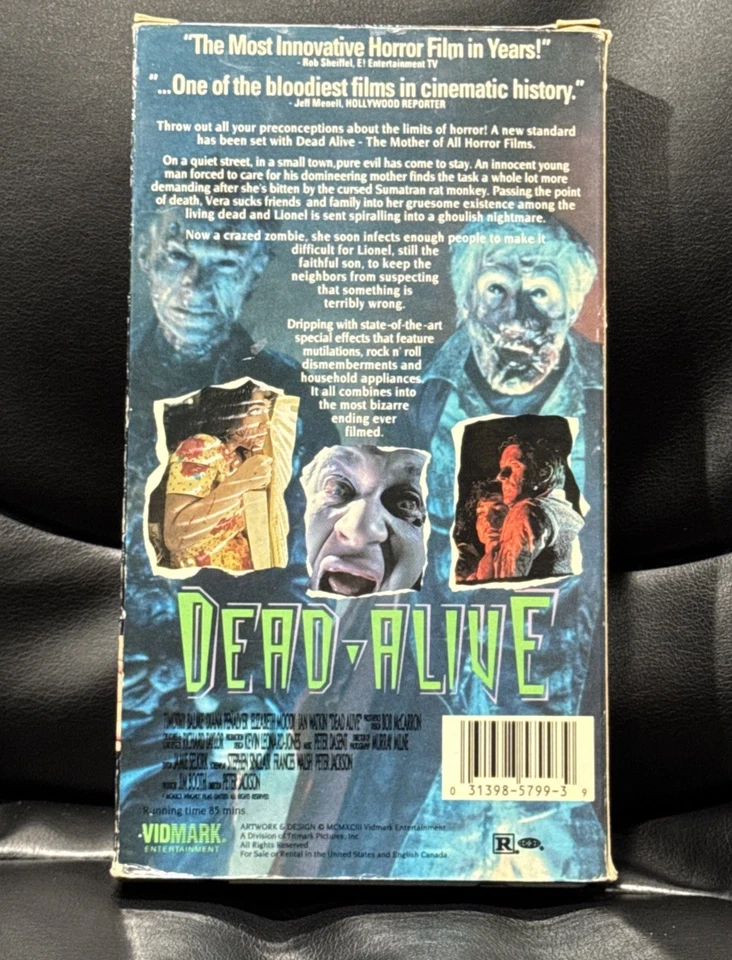 Peter Jackson’s Dead Alive VHS Movie VCR Video Tape (1994) - Image 2 of 4