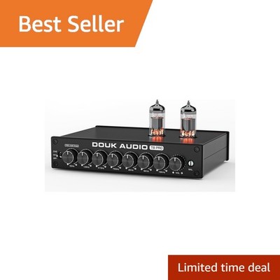 Douk Audio Balanced EQ Tube Preamplifier T8 Pro Black