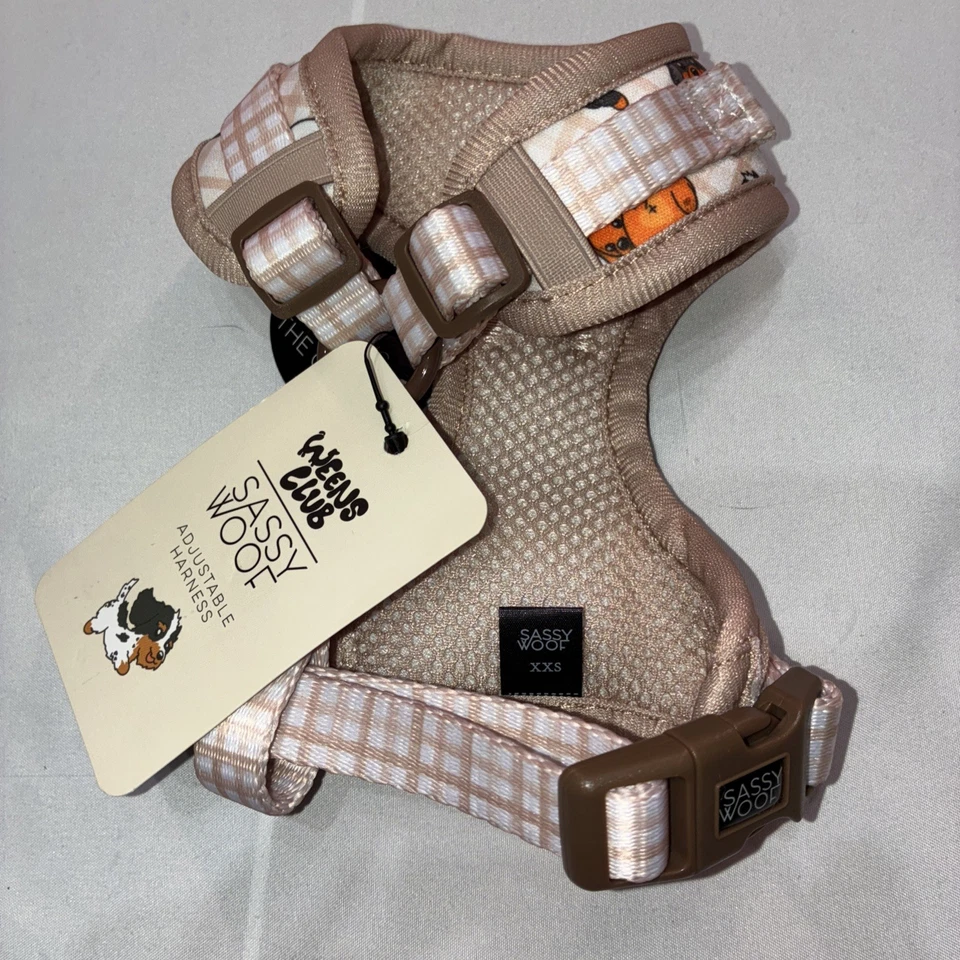 Sassy Woof Weens Club Adjustable Dog Harness Size XXS - Image 4 of 4