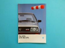 Prospekt / Katalog / Broschüre - VW Jetta - GTX und GTX 16V - 08/87