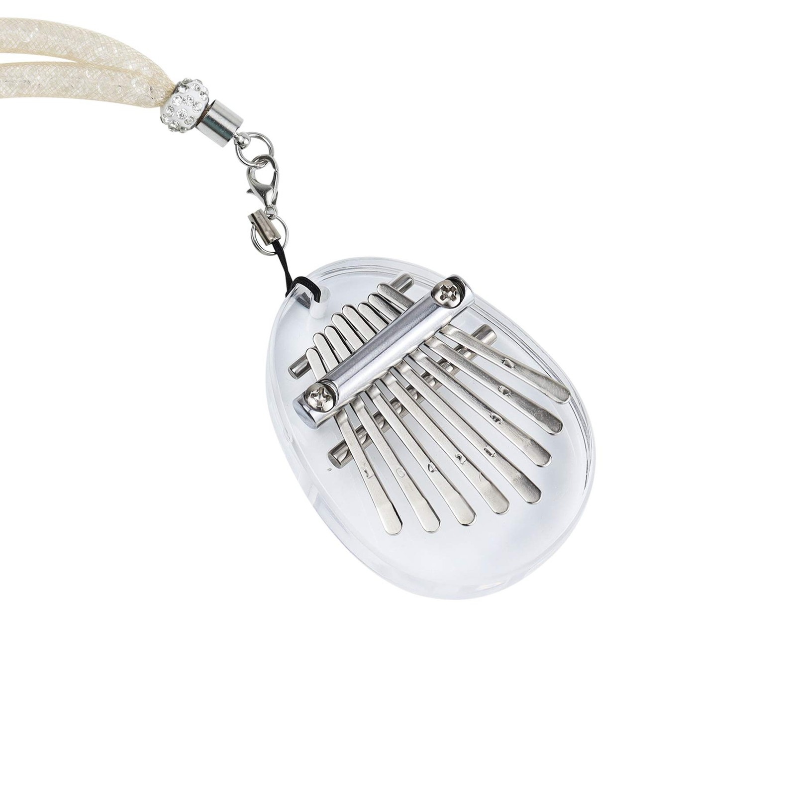 Kalimba 8 touches transparent avec cordon Idée cadeau enfant