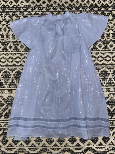 zadig voltaire Girls Dress Cinderella Blue Silver Size 10 - Picture 4 of 5