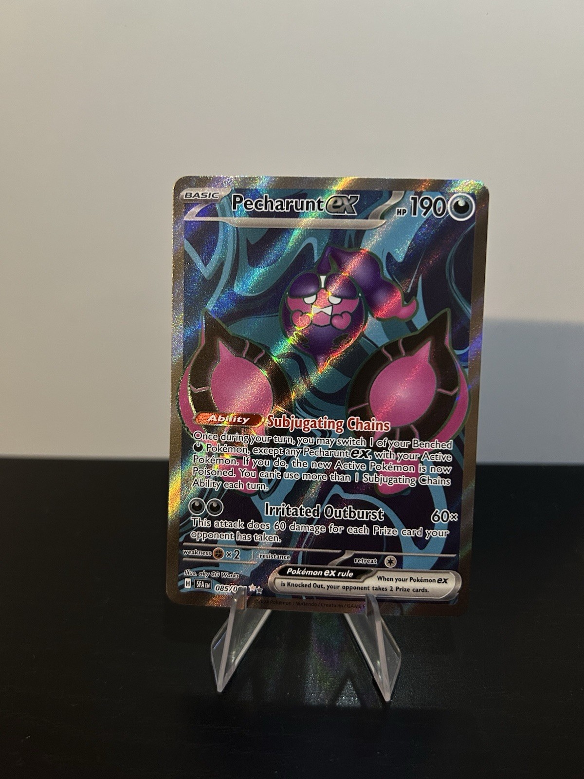 Pecharunt ex Pokemon Shrouded Fable 085/064 Full Art Ultra Rare NM