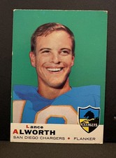1969 Topps Football #69 Lance Alworth HOF SD Chargers - EX