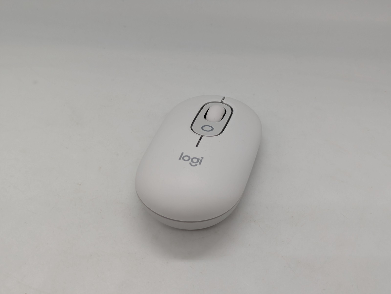 DAMAGED Logitech POP Mouse compact portable wireless Bluetooth quiet off-white