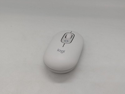 BESCHÄDIGT Logitech POP Maus kompakt tragbar kabellos Bluetooth leise off-white